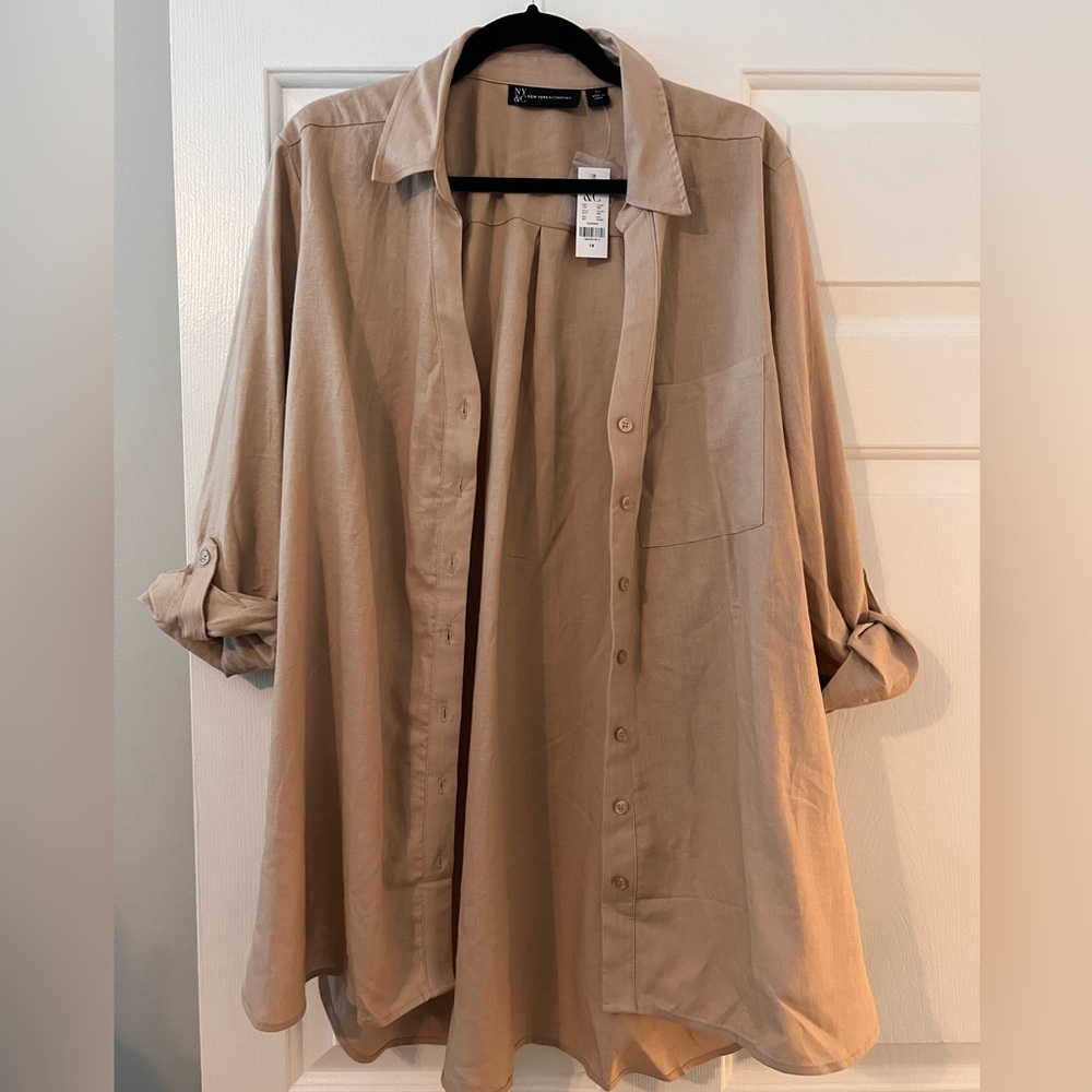 Khaki Button-down - NWT